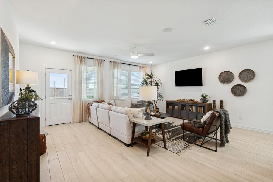 Open great room (*Photo not of actual home and used for illustration purposes only.)