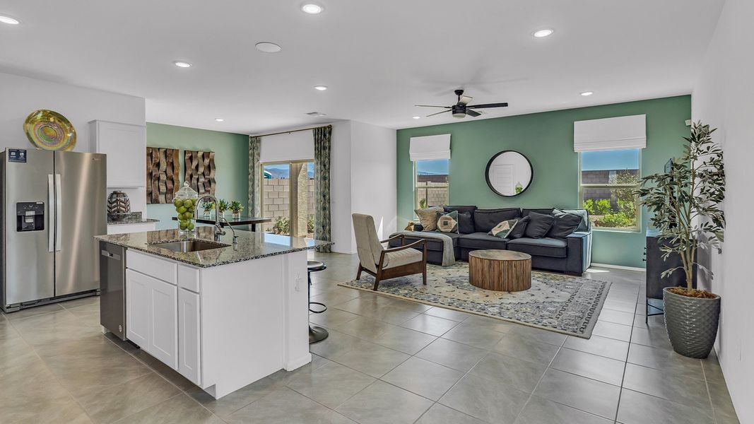 Furnished interior view inside a new home in Blackhawk, Tucson (Image 5). Furnished interior view inside a new home in Blackhawk, Tucson (Image 5).