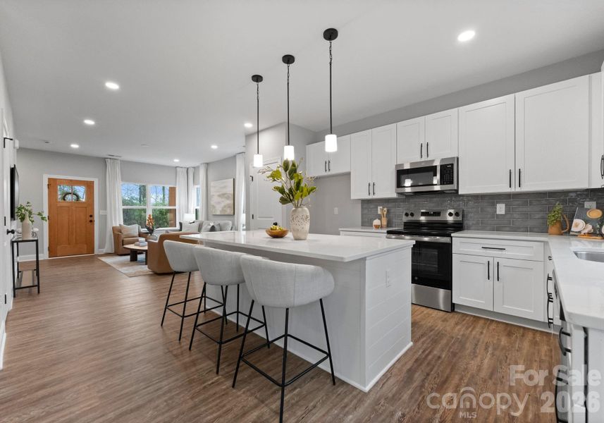Furnished interior view inside a new home in , Charlotte (Image 31).