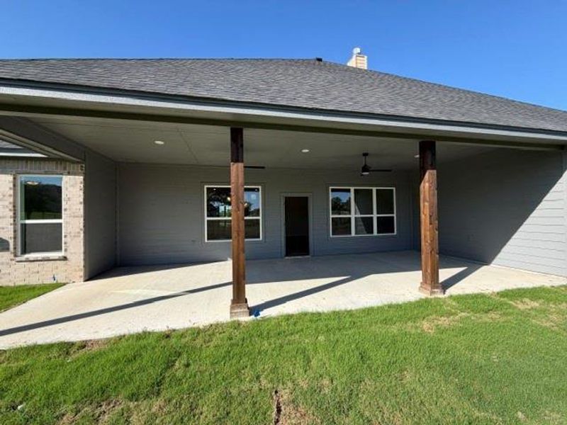 Exterior details and patio area of a home in , Azle (Image 4).