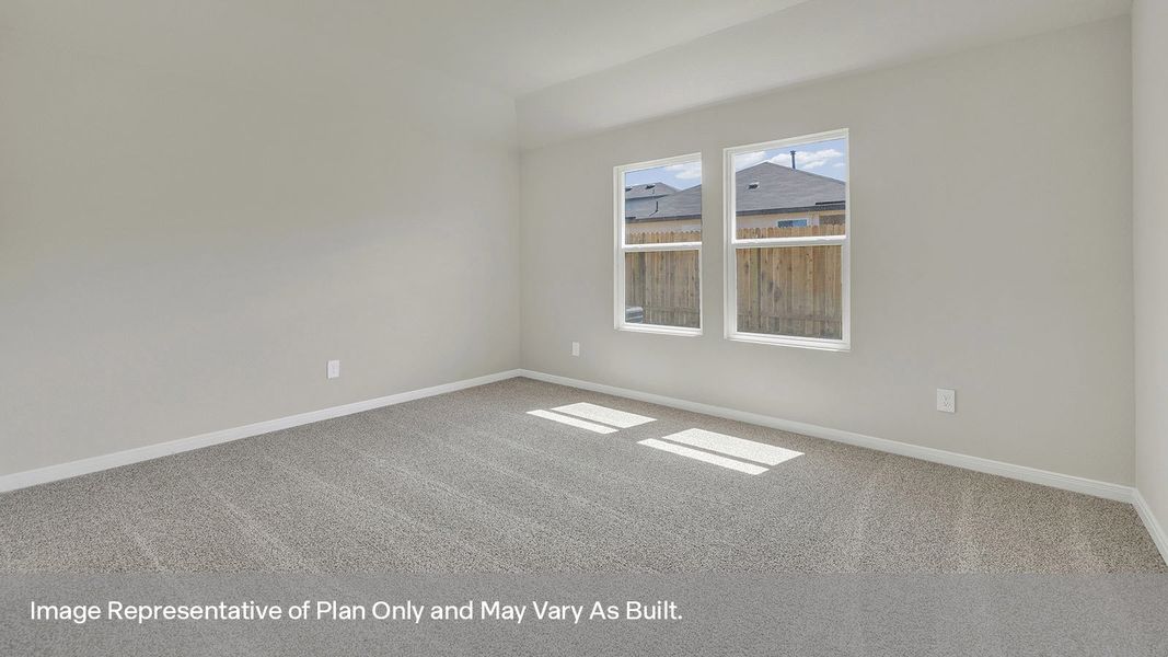 Representative unfurnished interior of a home built from the The Tyler by D.R. Horton in Whisper South, San Marcos (Image 15). Representative unfurnished interior of a home built from the The Tyler by D.R. Horton in Whisper South, San Marcos (Image 15).