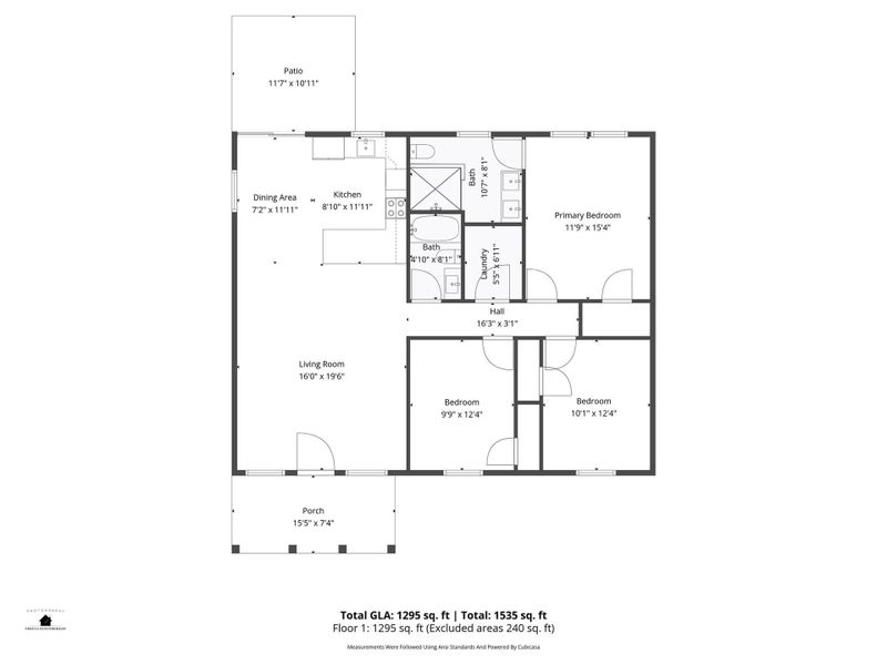 2D floor plan layout of this home in , Cherryville, NC (Image 4).