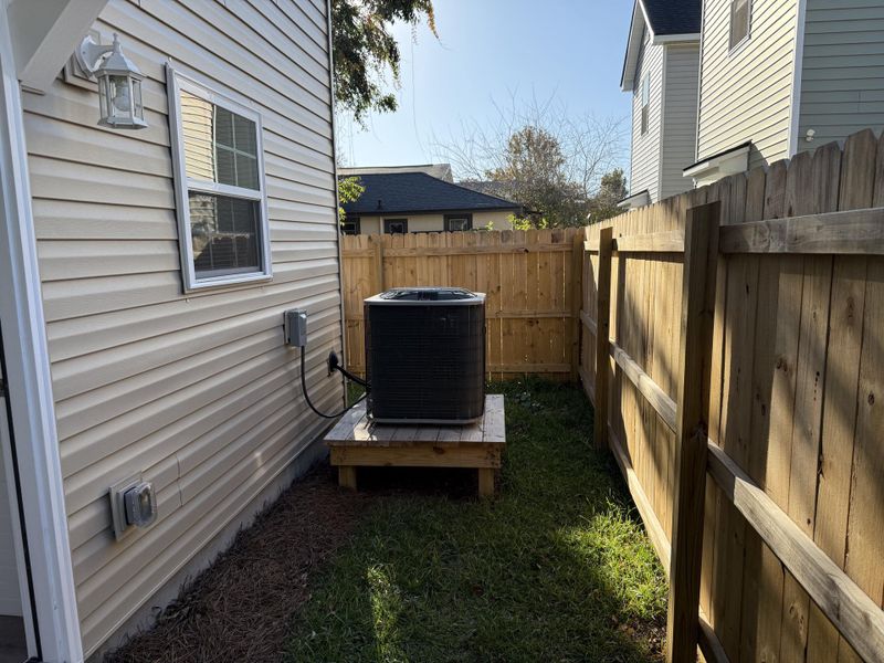 Exterior details and patio area of a home in , North Charleston (Image 22).