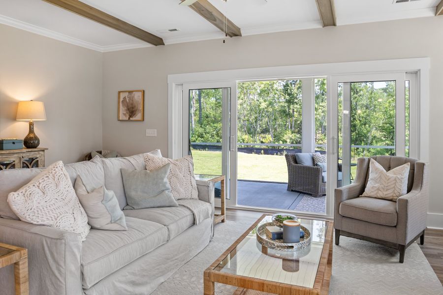 Representative furnished interior of a home built from the Scout by Bill Clark Homes in Sidbury Landing, Wilmington (Image 43).