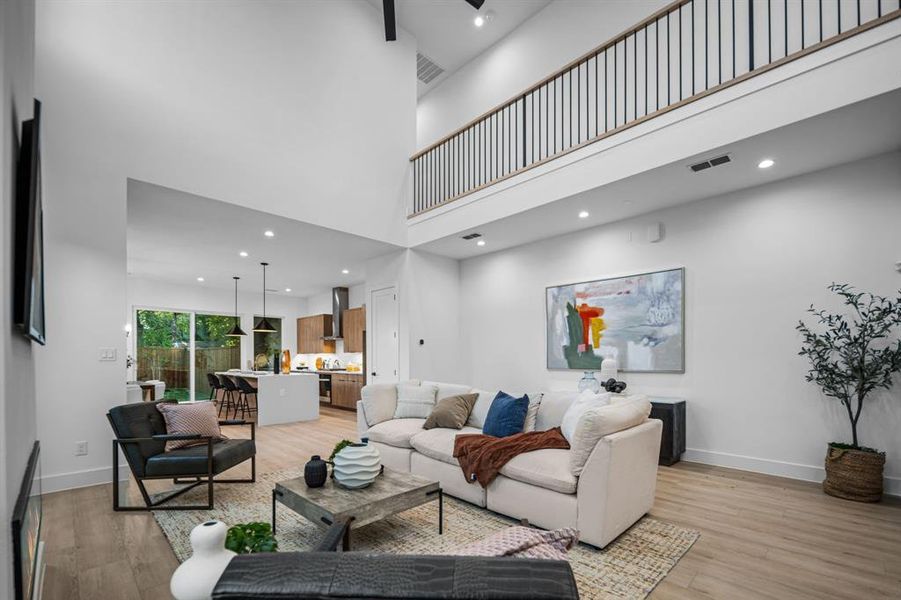 Furnished interior view inside a new home in , Dallas (Image 14).