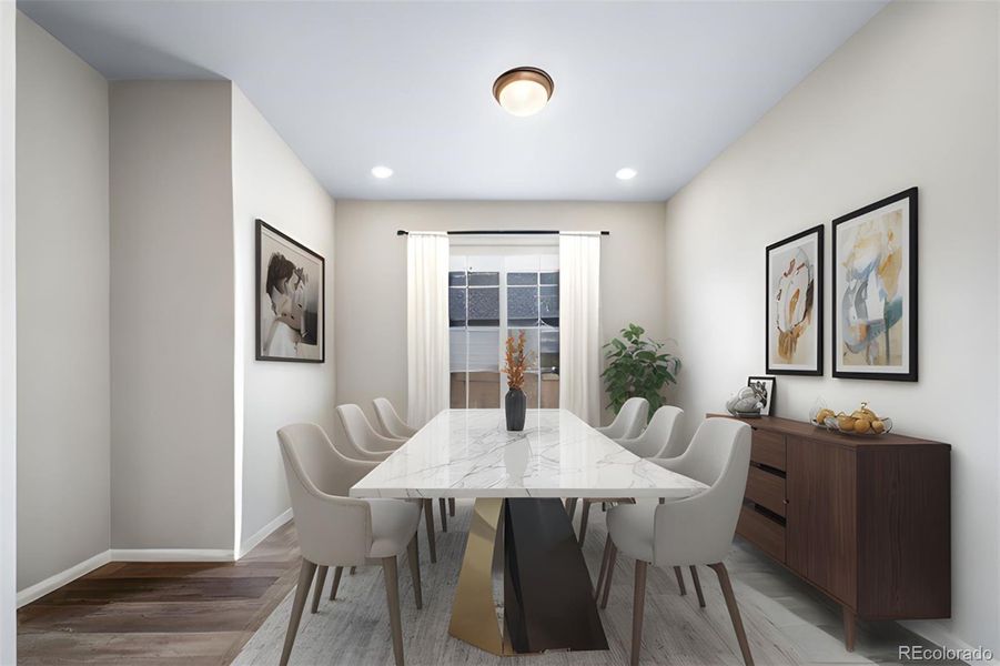 Furnished interior view inside a new home in , Aurora (Image 10).