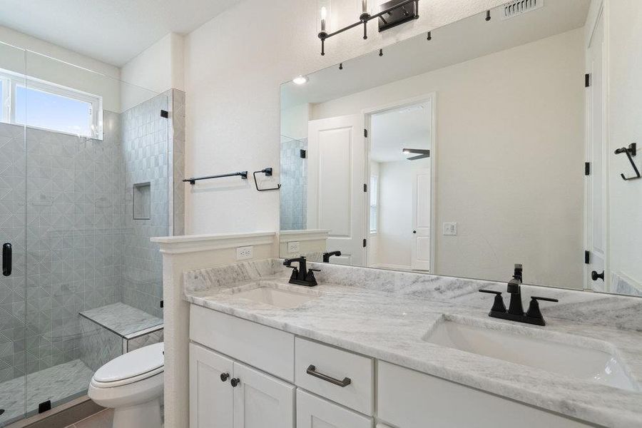 Furnished interior view inside a new home in Foxfield, Austin (Image 6). Furnished interior view inside a new home in Foxfield, Austin (Image 6).