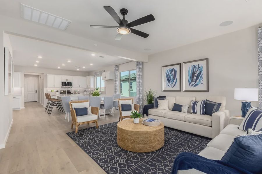 Representative furnished interior of a home built from the Granite Vista Avanti - Plan 1901 by Elliott Homes in Avanti at Granite Vista, Waddell (Image 6).