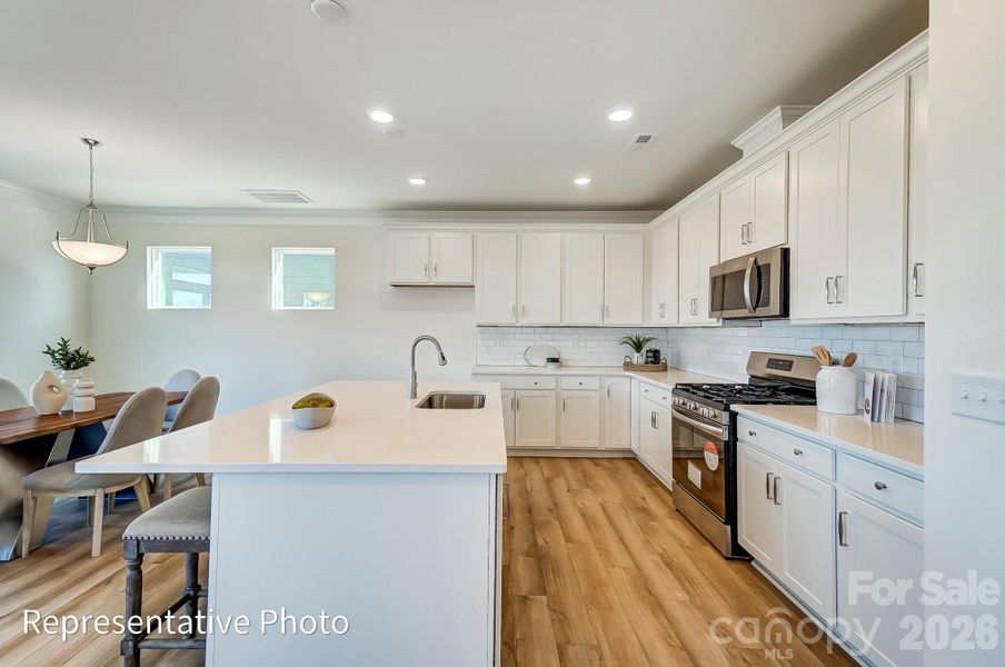Furnished interior view inside a new home in Caldwell Forest, Charlotte (Image 10).