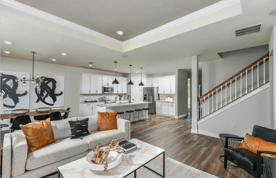 Representative furnished interior of a home built from the Talon by Pulte Homes in Waypointe, Port Orange (Image 6).