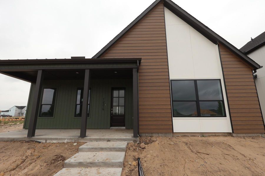 In-progress construction of a new home in Bridgeland Central: Emerald Heights - Enclave Row Collection, Cypress, TX (Image 3).