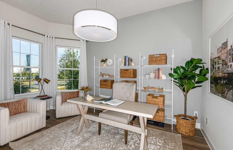 Furnished interior view inside a new home in Avondale at Avenir, Palm Beach Gardens (Image 6). Furnished interior view inside a new home in Avondale at Avenir, Palm Beach Gardens (Image 6).