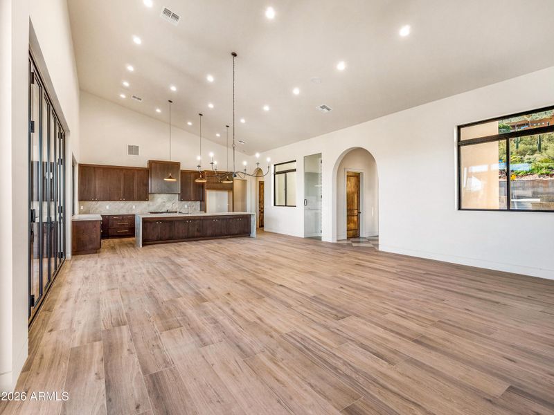 Dining room and kitchen Dining room and kitchen