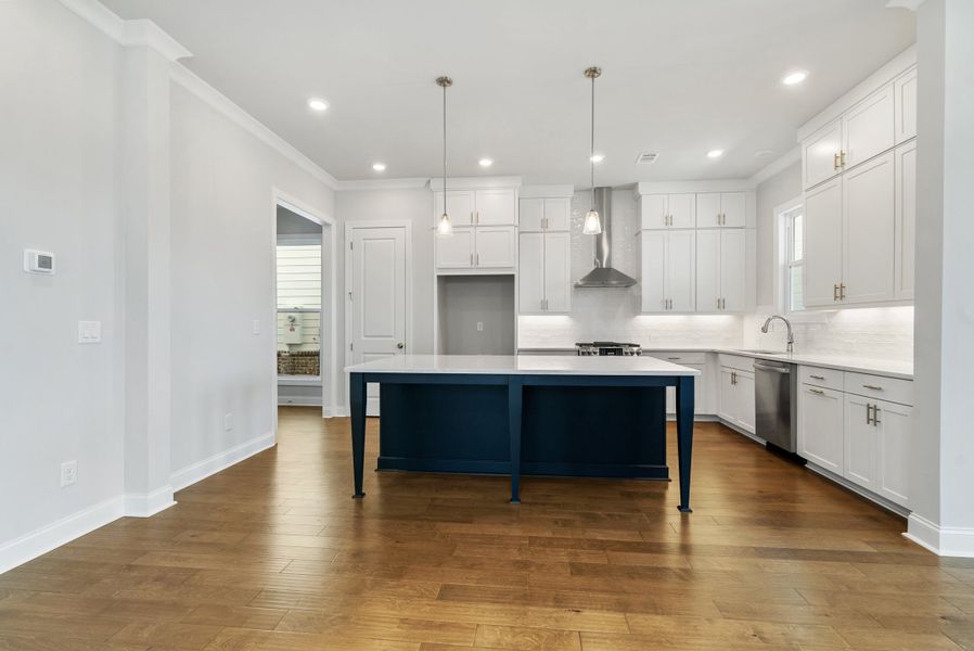 Representative furnished interior of a home built from the The Camilla by The Providence Group in Aberdeen, Hoschton (Image 7).
