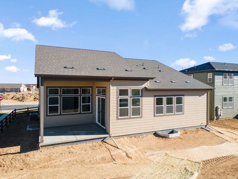 Exterior details and patio area of a home in Talon Pointe, Thornton (Image 3).