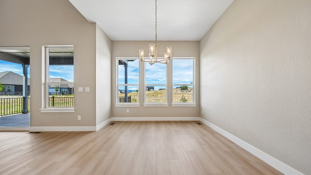 Casual dining area conveniently located near the kitchen and main living spaces