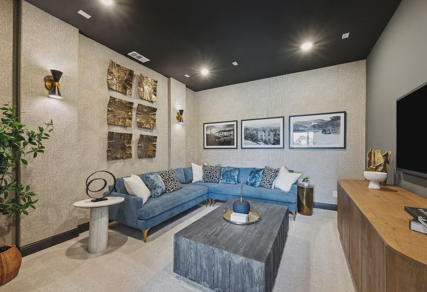 Plan 5058 media room - staged - 11 of 25 Plan 5058 media room - staged - 11 of 25