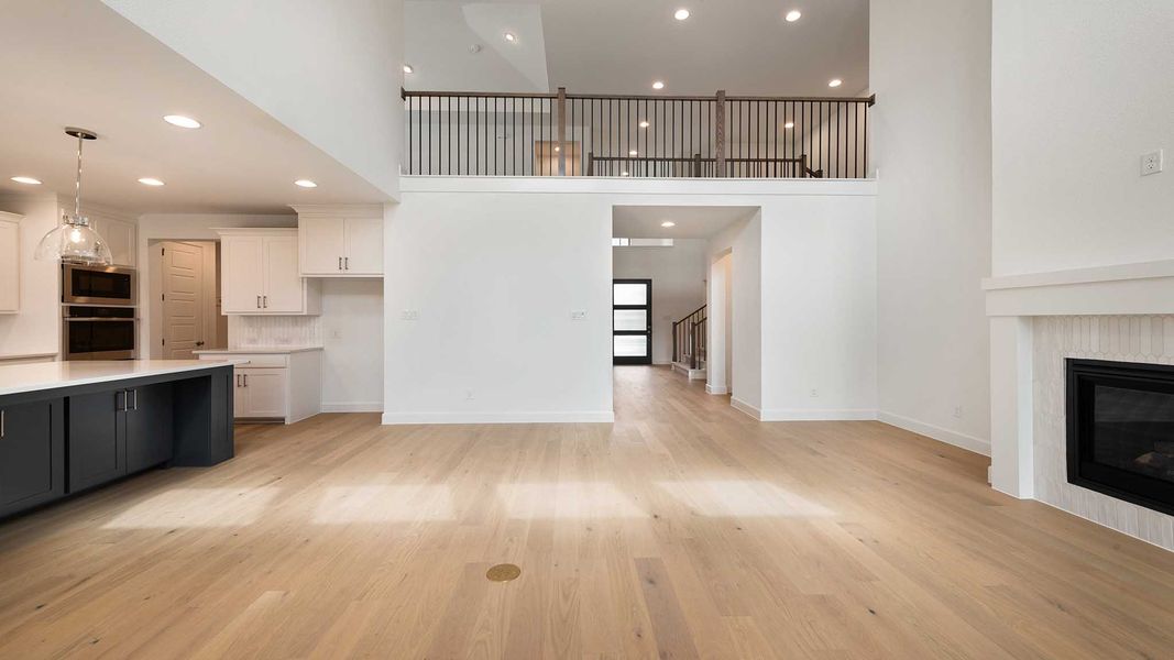 Representative unfurnished interior of a home built from the 3978W by Perry Homes in Austin Point, Richmond (Image 9).