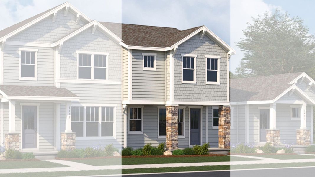 Representative exterior photo of a completed home built from the Lafayette 4 by Brightland Homes in Westerly - Townhomes, Erie, CO (Image 2).