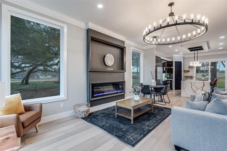 Furnished interior view inside a new home in , Whitney (Image 13).