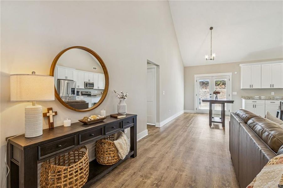 Furnished interior view inside a new home in , Maysville (Image 12).