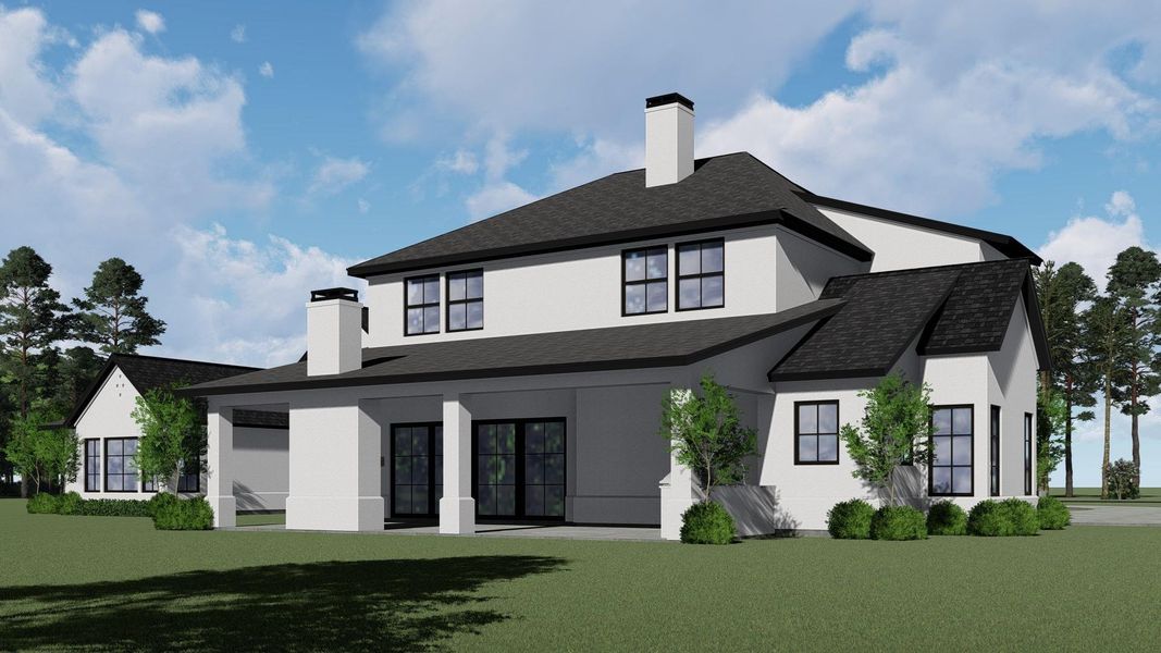 Front exterior of a new home in , Montgomery, TX, highlighting curb appeal (Image 2). Front exterior of a new home in , Montgomery, TX, highlighting curb appeal (Image 2).