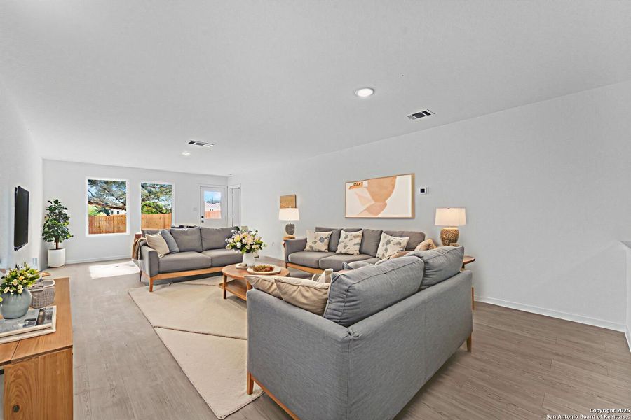 Furnished interior view inside a new home in Waterwheel: Cottage Collection, San Antonio (Image 6).