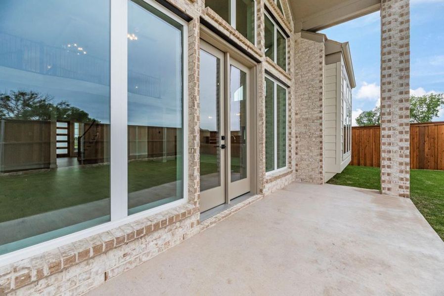 Exterior details and patio area of a home in Grand Estates of Anna, Anna (Image 4). Exterior details and patio area of a home in Grand Estates of Anna, Anna (Image 4).
