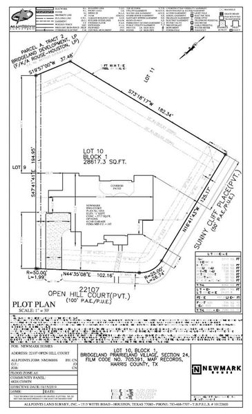 Plot Plan with desirable cul-de-sac location with water view and oversized lot. Plot Plan with desirable cul-de-sac location with water view and oversized lot.