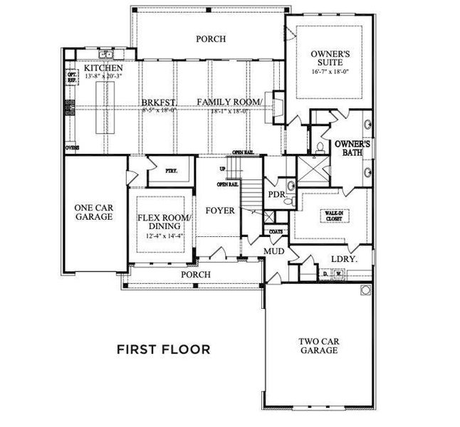2D floor plan layout of this home in Arden on Lanier, Cumming, GA (Image 5).