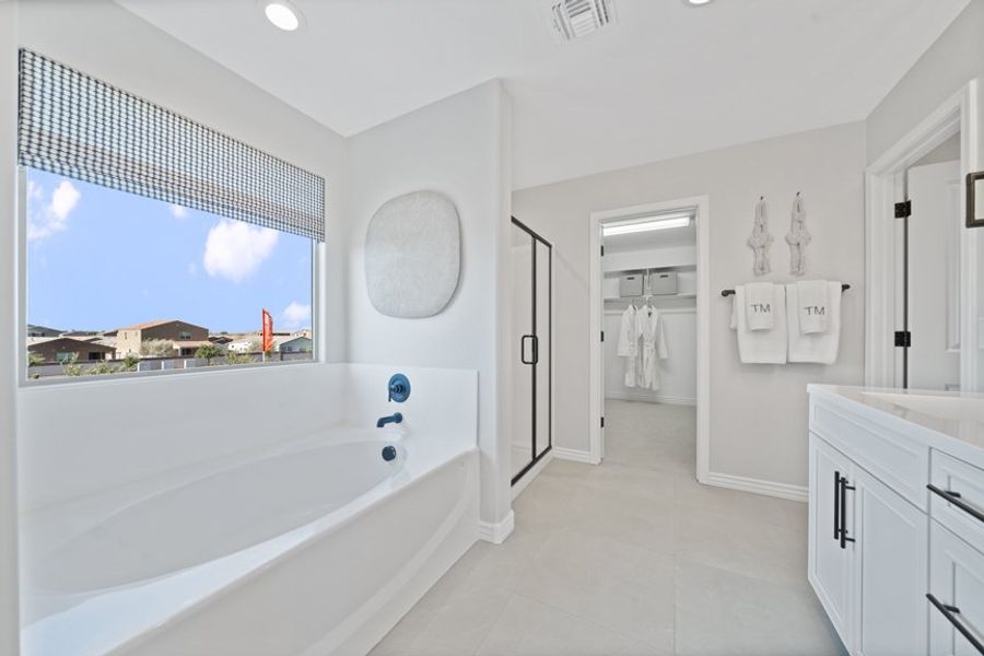 Furnished interior view inside a new home in Combs Ranch, San Tan Valley (Image 15).