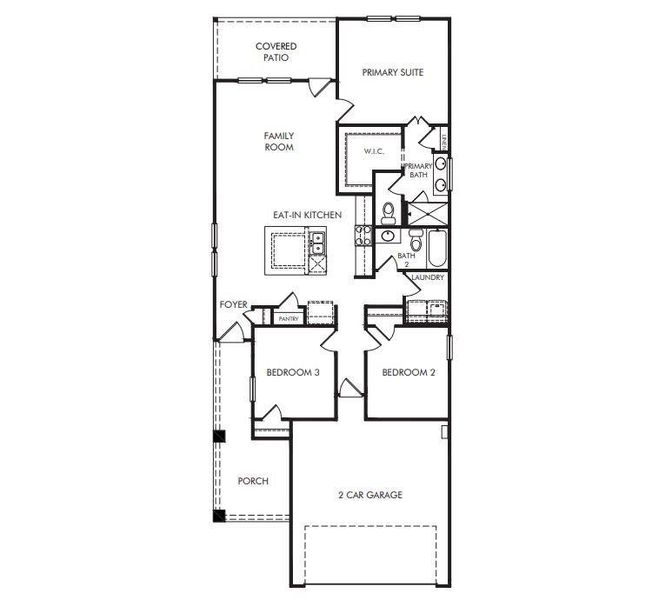 2D floor plan layout of this home in Eastridge - Spring Series, Princeton, TX (Image 2). 2D floor plan layout of this home in Eastridge - Spring Series, Princeton, TX (Image 2).