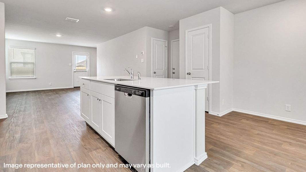 Representative furnished interior of a home built from the The Commerce by D.R. Horton in Riverstone at Westpointe, San Antonio (Image 12).