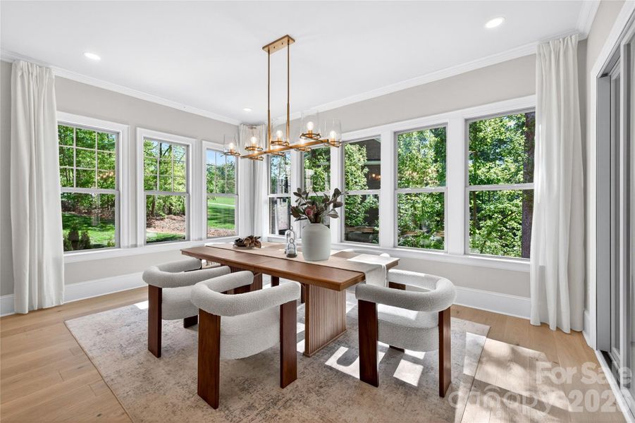 Furnished interior view inside a new home in , Mint Hill (Image 16).