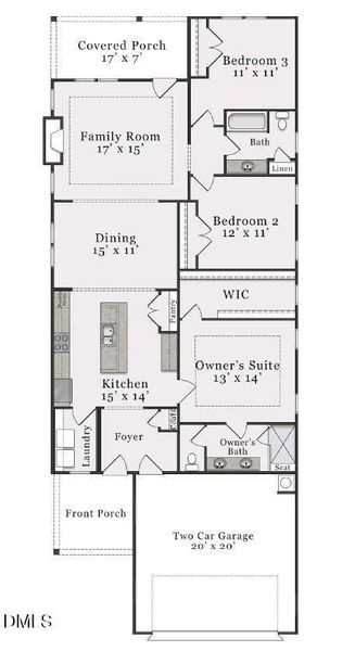 2D floor plan layout of this home in The Walk at East Village, Clayton, NC (Image 2). 2D floor plan layout of this home in The Walk at East Village, Clayton, NC (Image 2).