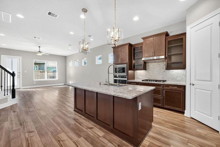 Furnished interior view inside a new home in Spring Brook Village - Luxe Series, Houston (Image 7).