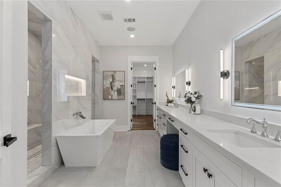 Furnished interior view inside a new home in , Atlanta (Image 32).