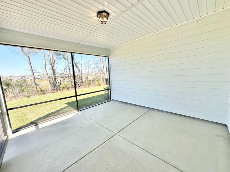 Exterior details and patio area of a home in Del Webb Wilmington at Mallory Creek, Leland (Image 3).