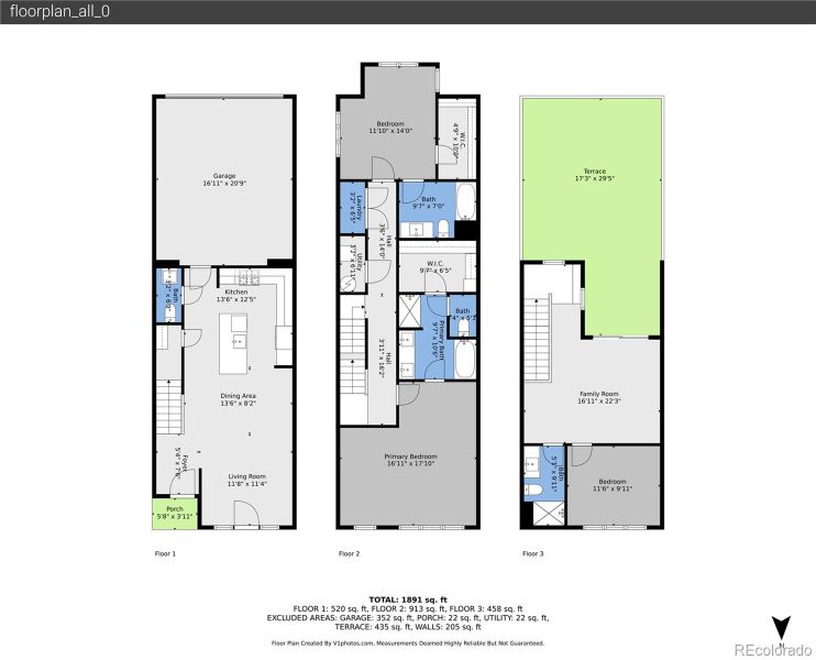 2D floor plan layout of this home in , Denver, CO (Image 3). 2D floor plan layout of this home in , Denver, CO (Image 3).