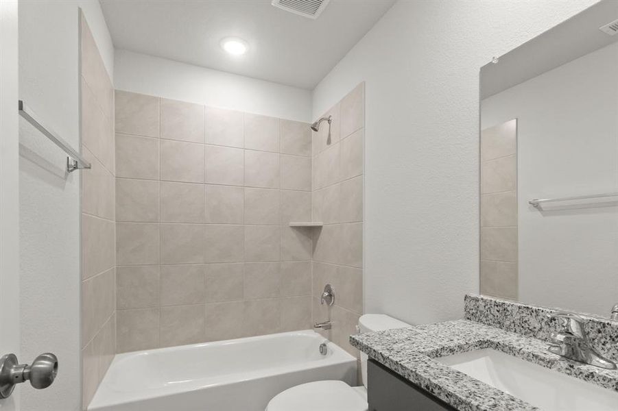 Furnished interior view inside a new home in Retreat at Fossil Creek, Fort Worth (Image 4). Furnished interior view inside a new home in Retreat at Fossil Creek, Fort Worth (Image 4).