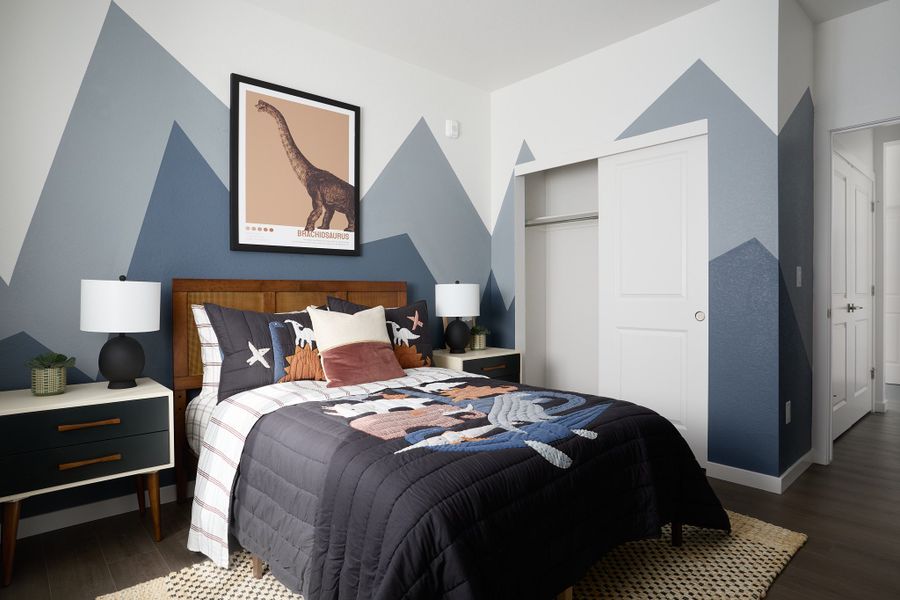 Furnished interior view inside a new home in Lyric at RidgeGate Condos, Lone Tree (Image 11).