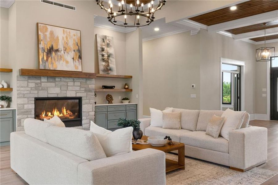 Furnished interior view inside a new home in , Canton (Image 51).