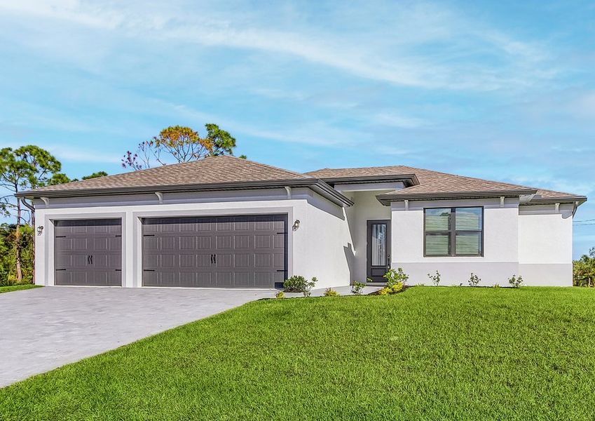 Incredible exterior view of the Palm Beach