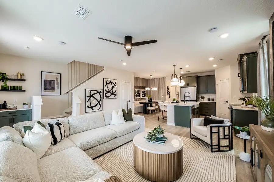 Furnished interior view inside a new home in Aulin Square, Oviedo (Image 4).
