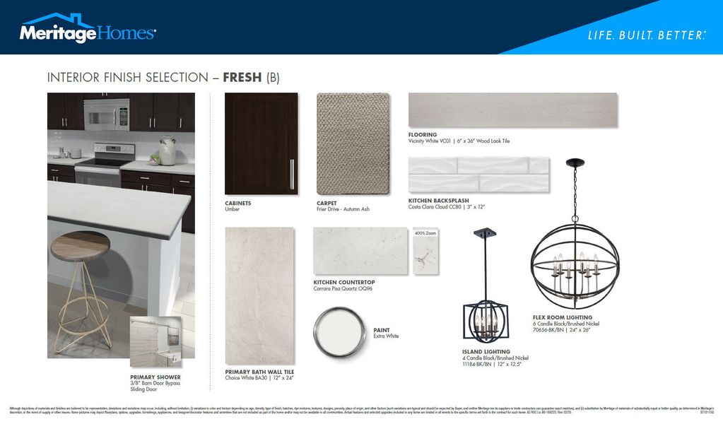 Sample of building materials used in homes in Bella Vista Farms Reserve Series, San Tan Valley (Image 24).