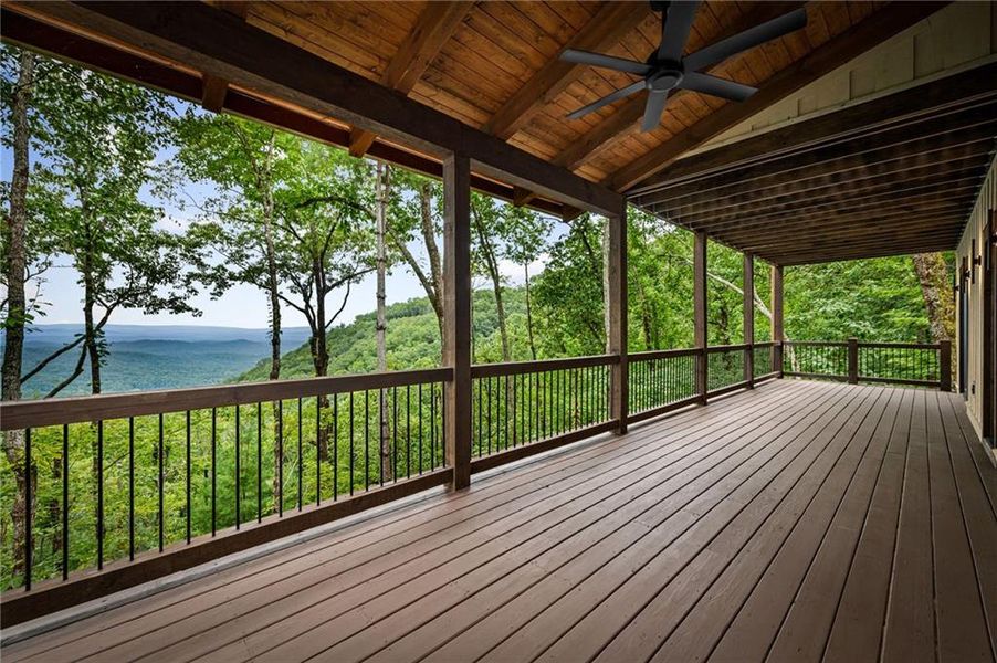 Exterior details and patio area of a home in , Ellijay (Image 3).
