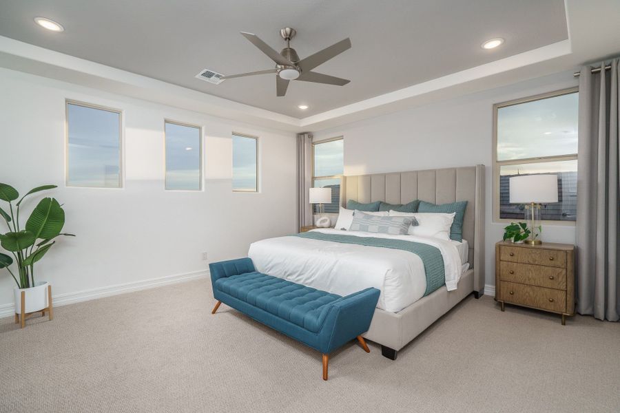 Furnished interior view inside a new home in The Ridge at Sienna Hills, Buckeye (Image 25).