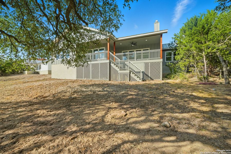 Exterior details and patio area of a home in , Lakehills (Image 25). Exterior details and patio area of a home in , Lakehills (Image 25).