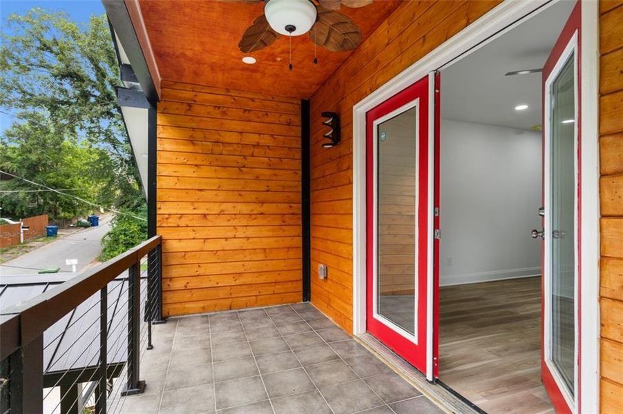 Exterior details and patio area of a home in , Atlanta (Image 23).