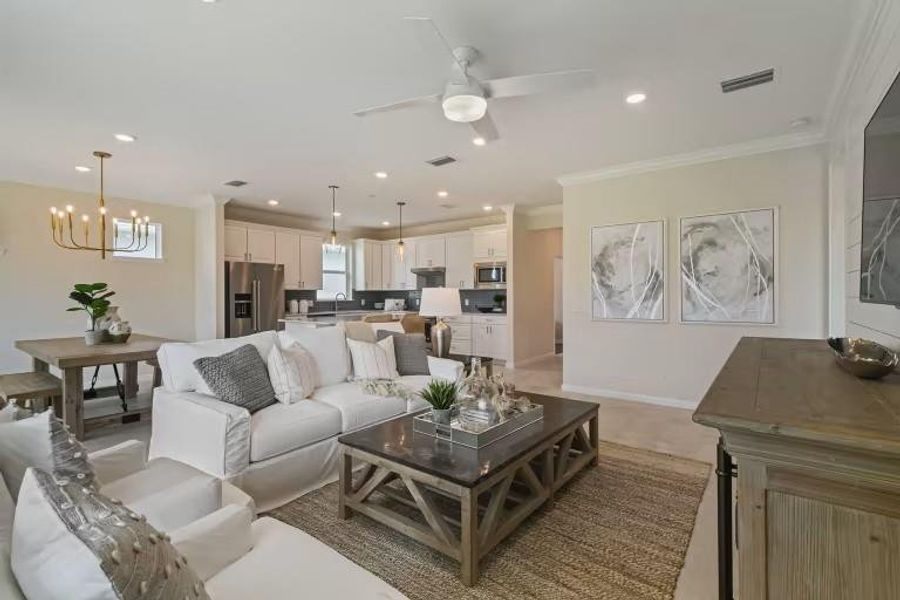 MODEL HOME images may NOT be consistent with the finished product.